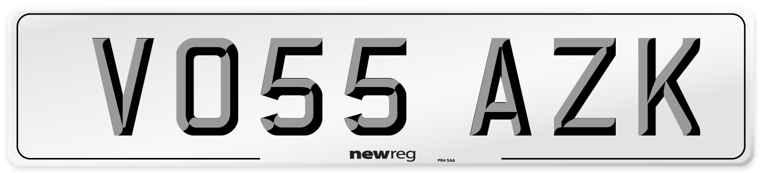 VO55 AZK Number Plate from New Reg
